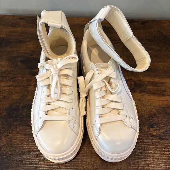 FENTY x PUMA Ankle Strap Creeper Platform Sneakers White Cream US 8 Shoes - Picture 2 of 6